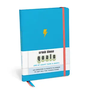 Crush Those Goals Undated Planner and Weekly Agenda Notebook Crush Those Goals Undated Planner and Weekly Agenda Notebook