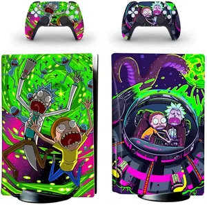 Anime P-S5/Play-station Protectors Skins Cover, Disc Edition Console Controller Skins Cover, Scratch Resistant, Bubble-Free Stickers Protectors Accessories