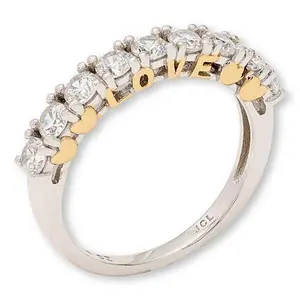 Radiance by Absolute™ LOVE Half-Eternity Band Ring