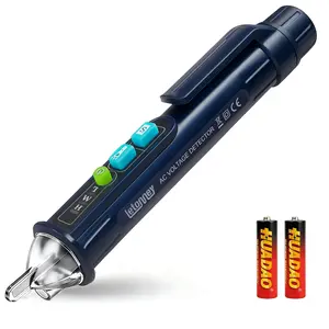 Voltage Tester, Non Contact AC Voltage Tester Pen, Wire Breakpoint Finder, Dual Range 12V-1000V/48V-1000V, Buzzer Flashing LED Alarm, Flashlight (Blue)