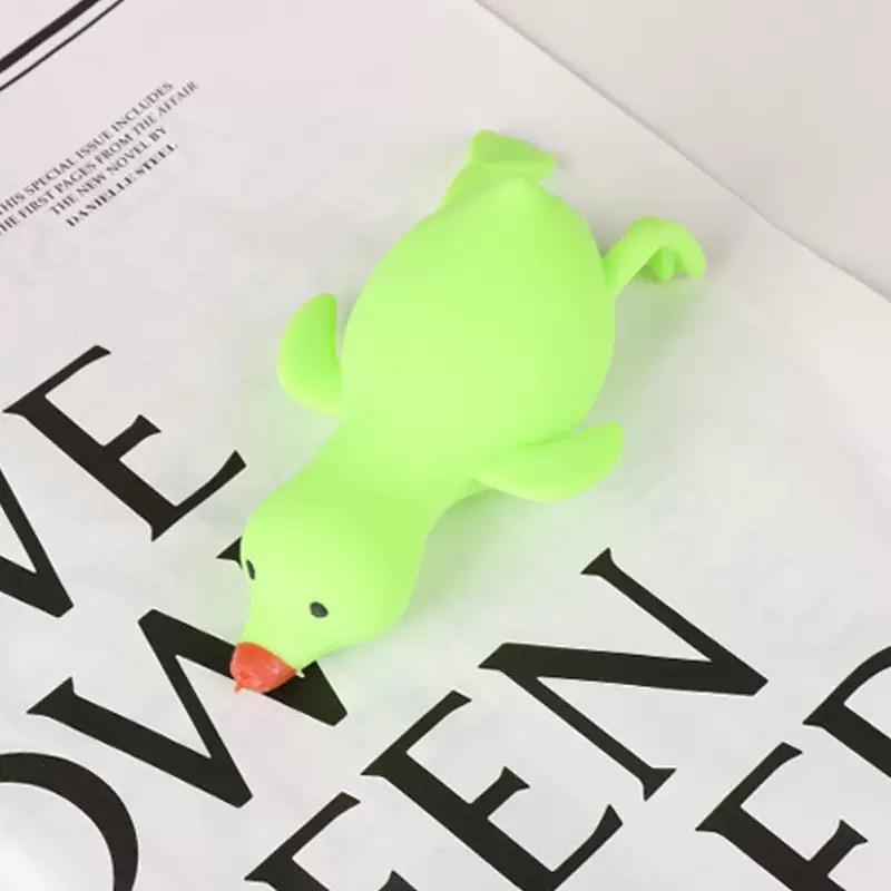 Maltose Colorful Aurora Duck Squeeze Toy Soft Cute Animal Stress Relief Decompression Stretch Toy for Adults And Children Gift