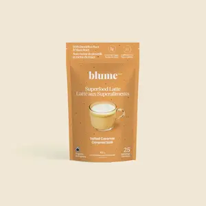 Blume Salted Caramel Superfood Latte – Caffeine-Free Drink Mix