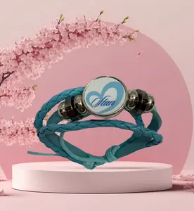 Unique Bracelet Gift, Leather Bracelet, Personalized Jewelry Gift, Adjustable Handmade Wristband, Unique Custom Accessory for Men & Women