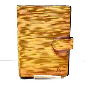 Pre-owned Louis Vuitton Other Small Leather Goods Agenda PM Epi Leather Notebook Cover