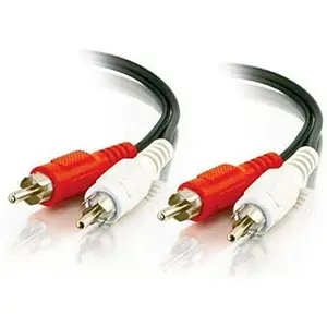 RCA Stereo Audio Cables, 6 Feet (1.82 Meters), Black