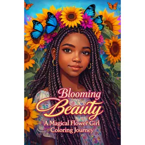 Blooming Beauty A Magical Flower Girl Coloring Journey: Unleash Your Creativity in a Whimsical World of Floral Girls and Enchanted Gardens