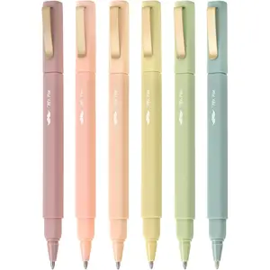 - Aesthetic s, 6 Pack, Black Ink,  Dry, No Smear  s Bleed Through, Fine Point