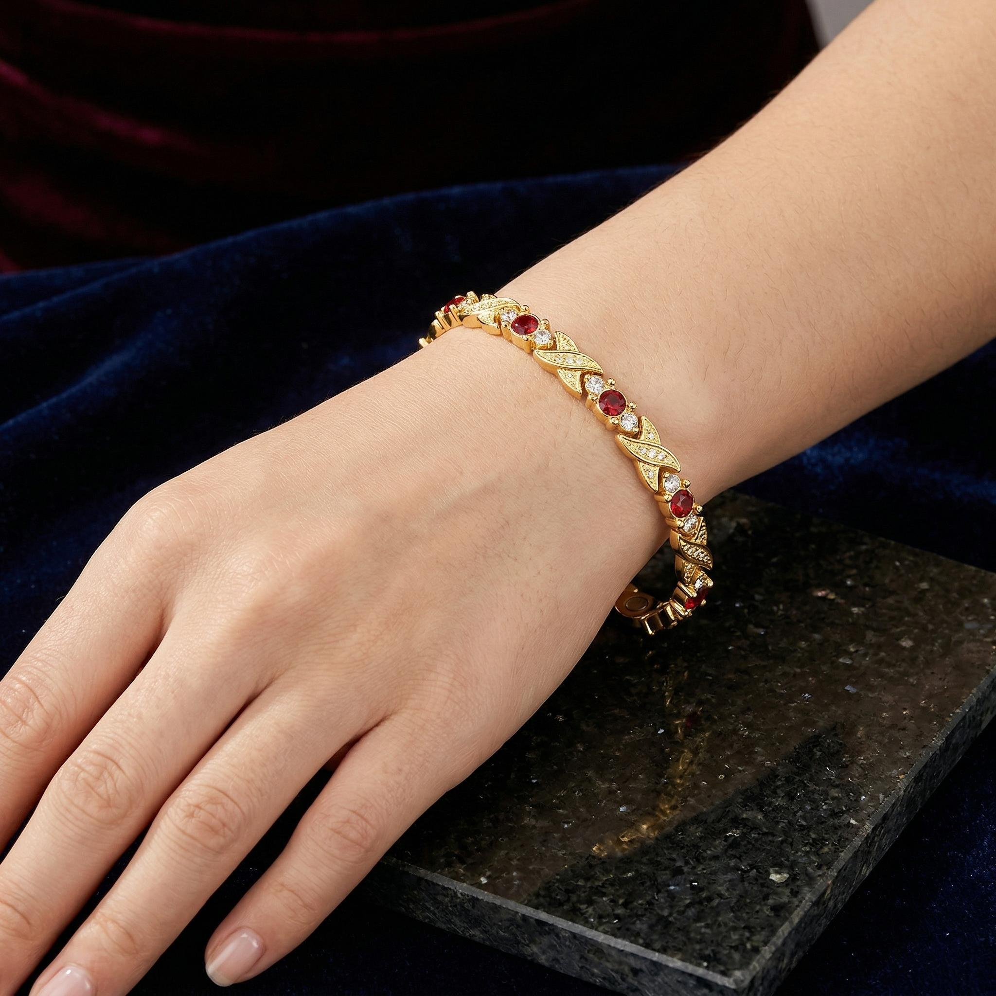 Energy Magnet Bracelets for Women — Women's Magnetic Therapy Bangle with Adjustable Wristband —healing jewelry- Modern & Stylish Metal Bracelet -bracelet for men— luck bracelet-Mother's Day -Giftfree shipping only