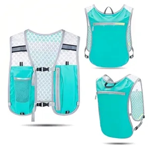 Professional Running Hydration Vest Reflective Lightweight Vest for Trail Running and Hiking Multi-Pocket Storage for Phone and Water Bottle Adjustable Chest Straps for Stable Support Available in Multiple Modern Colors