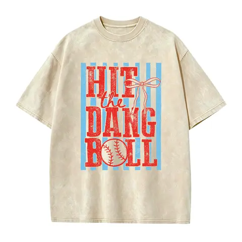 Hit the Dang Ball T-Shirt, Trendy Baseball Tee, Women's Baseball Shirt, Baseball Mom Shirt, Game Day Tee