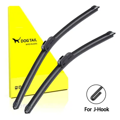 3-Piece Wiper Blade Set For 2008-2019 Dodge Grand Caravan - 26"+20"+16" J-Hook Replacement Blades (OEM Style)