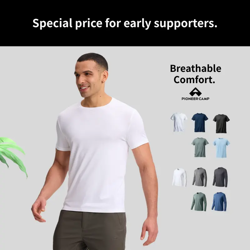 Pioneer Camp Breathable Lightweight T-Shirt – Buttery-Soft Feel, A Modern Man’s Everyday Essential for Comfort, Streetwear & Work Pioneer Camp Breathable Lightweight T-Shirt – Buttery-Soft Feel, A Modern Man’s Everyday Essential for Comfort, Streetwear & Work