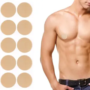 Men's Running Nipple Protection Pads, Disposable Anti-Chafe Athletic Chest Tape, Sports Friction Prevention, 10 Pieces, Ideal for Runners