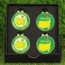 Golf Ball Marker with Hat Clip Box Set, 4 Counts/set Golf Ball Marker, Golf Accessories for Men, Golf Gifts for Men
