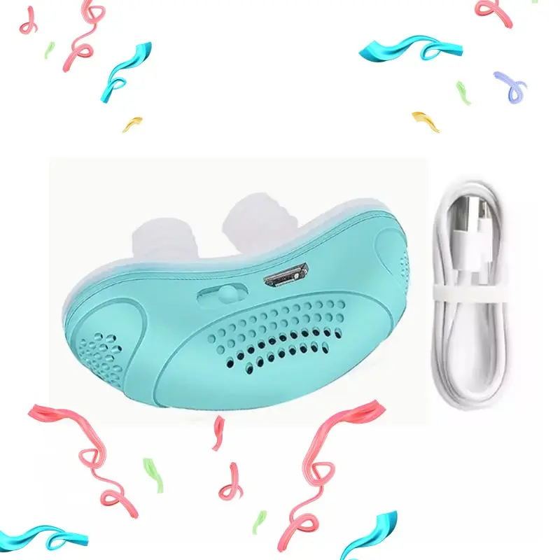 Electric Anti-Snoring Device, Mini Travel Breathing Micro-Pore Solution, Suitable for All Nose Types, Unisex Snoring Prevention Tool, Night, Men