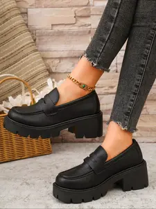 Women's Casual Fashion Slip-On Loafers Flats, Vintage British Style, Comfortable Low-Top Design, Perfect for Daily Wear, Stylish Women's Shoes