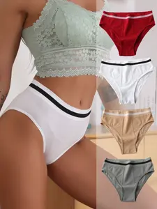 Women's Seamless Comfortable Underwear Set, 4-Pack/large Variety Pack, Soft Breathable Ladies Panties, Ideal for Everyday Wear