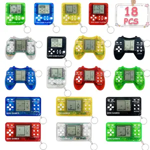 18Pcs Video Game Party Favors for Kids,Mini Game Keychain for Kids Boys Birthday Supplies Gaming Party Favors Classroom Prizes