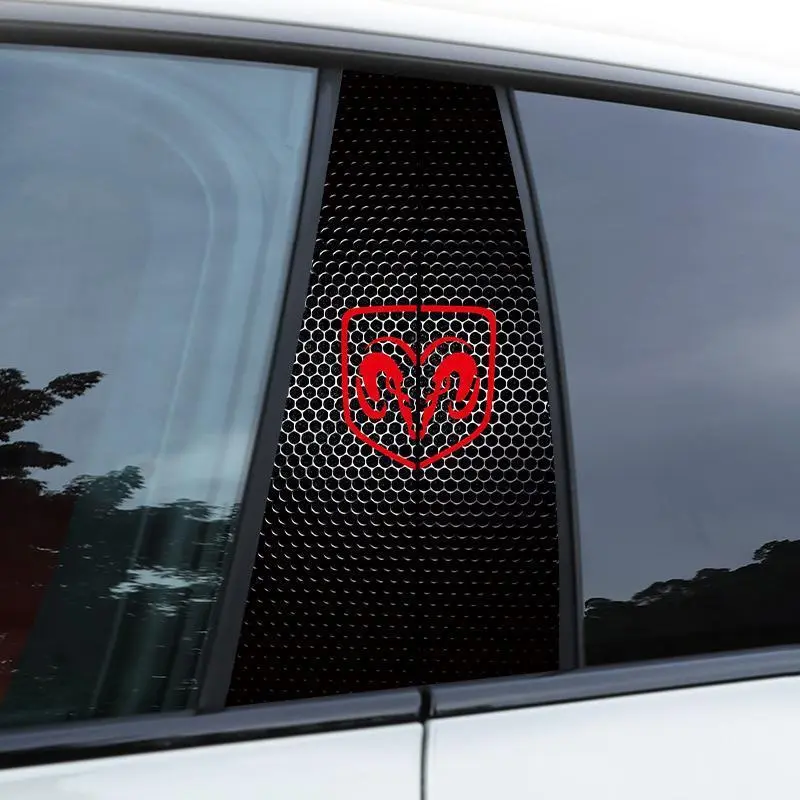 Car Middle Column Creative Sticker For Dodge Durango Charger Ram 1500 Nitro Scratch Protection Decorative Paster Car Supplies