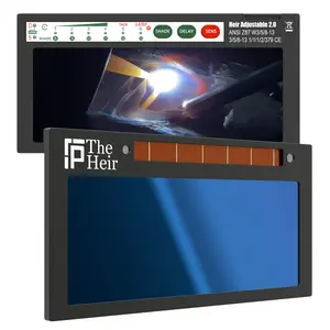 The Heir Adjustable 2.0 - 5A TIG RATED Blue Auto Darkening Lens | Adjustable Shade