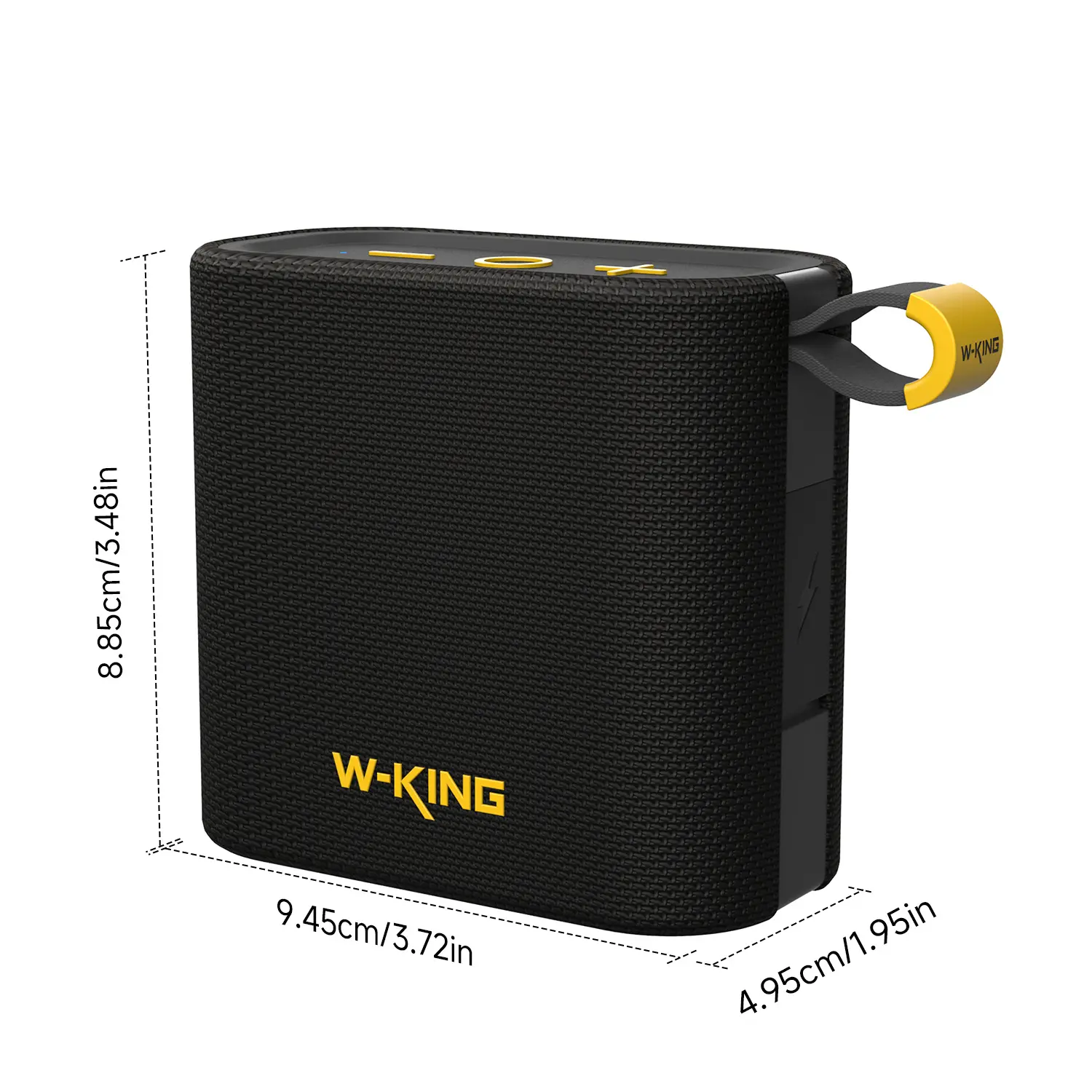 W-KING Portable Multifunctional Wireless Speaker, IPX7 Waterproof Compact Bluetooth Radio with Bike Mount, TF Card Slot, USB Type-C Compatibility, Hands-Free Mode, Rechargeable via USB-C
