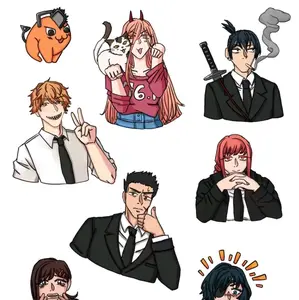 Chainsaw Man Sticker Set