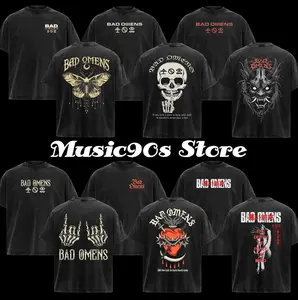 [Collection] ReTro Bad omens  Band T-Shirt , Bad omens T-shirt , Rock Band Shirt , Washed Oversized T-Shirt , Rock Band Shirt, Retro Music Tee, Rock Music Lover Shirt, Vintage Band Shirts Casual Fabric Fit Top , Top Men's and Women's Clothing