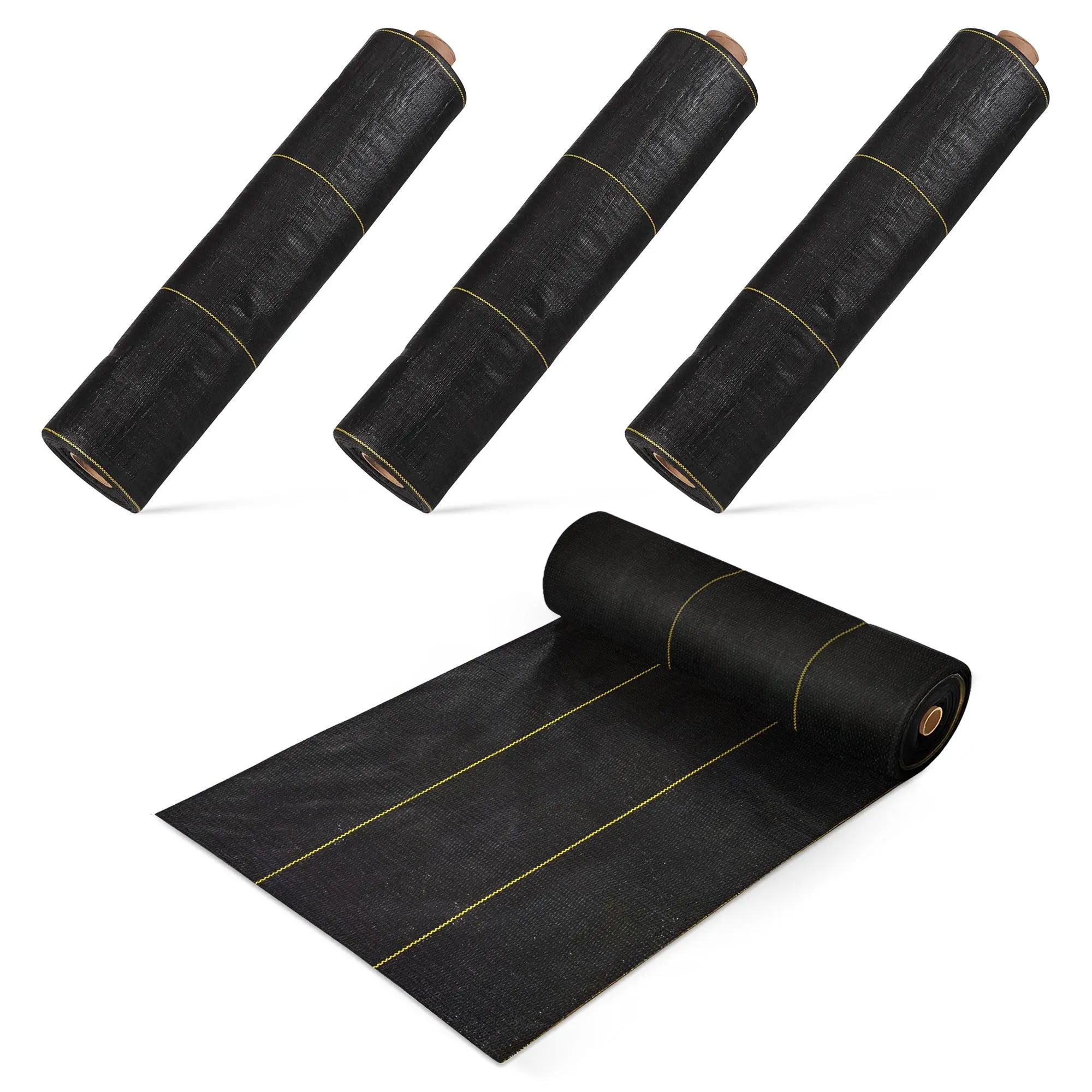 DeWitt Sunbelt 3' Wide Weed Barrier Landscape Fabric Ground Cover, 300' (4 Pack)