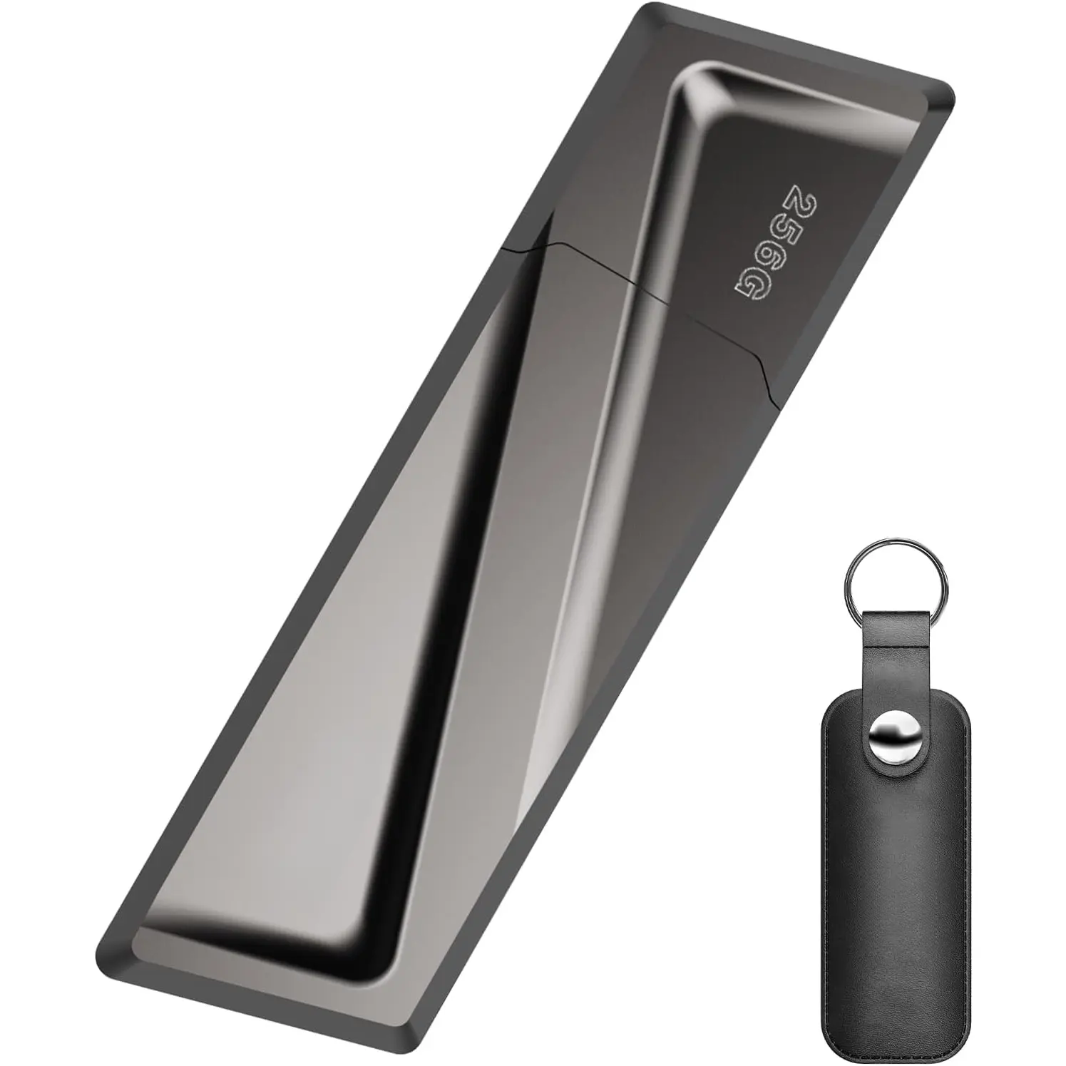 256GB USB Flash Drive 550MB/s USB 3.2 Gen2 USB Thumb Drive Fast Transfer Speed Externel Solid State Drive +USB C Adapter USB C Memory Stick for Type C Smartphone,MacBook/Pro/Air Laptop and More