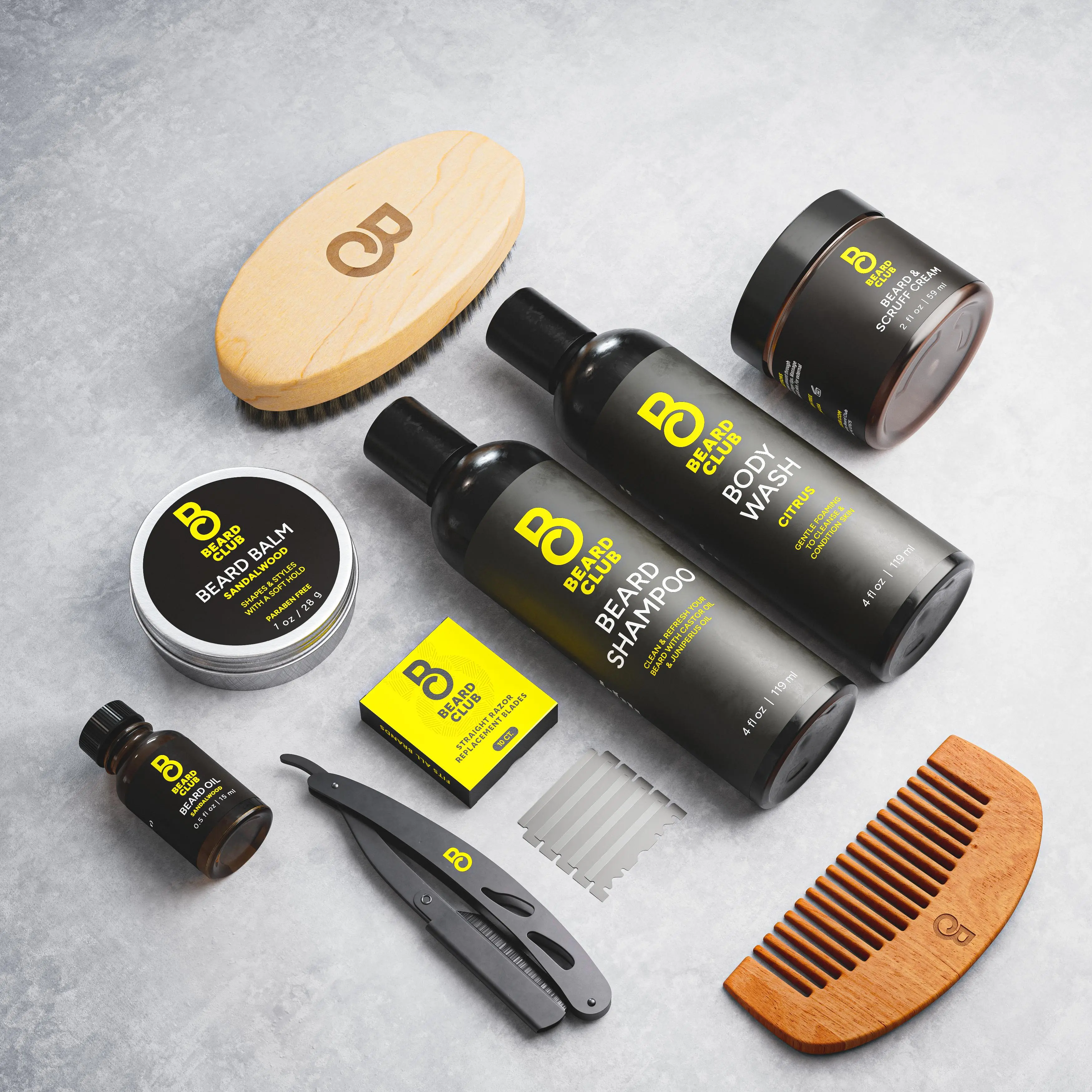 Deluxe Hair Trimmer & Clipper Grooming Kit, Hydrating Beard Oil with Natural Oils, Boar Bristle Brush for Healthy Look