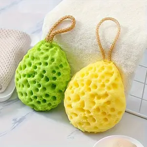1pc Honeycomb Ultra Soft Bath Sponge for Both Men And Women, Featuring a Gentle Design, User-Friendly, Made from Durable Material, an Essential for Bathing, Ideal Gift for Self-Care Enthusiasts, Along with a Random Sanrio Postcard