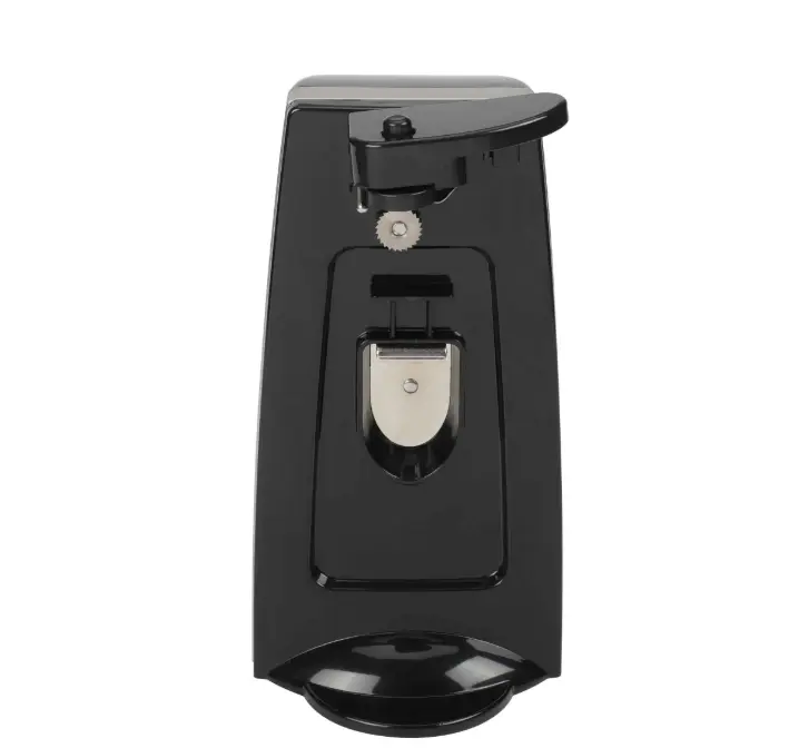 Can Opener and Knife Sharpener, Bottle Opener with Removable Cutting Lever Black