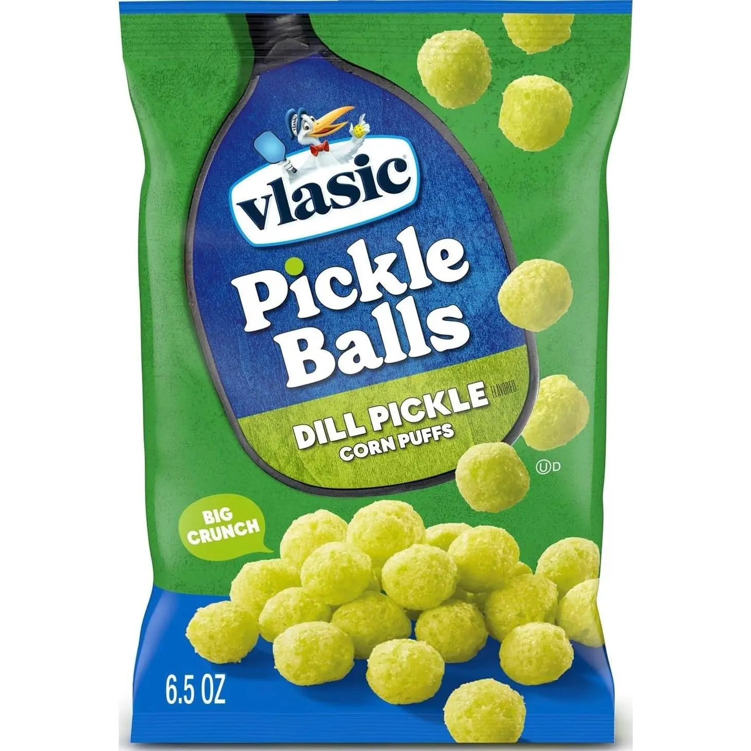 Vlasic Pickle Balls, Dill Pickle Corn Puffs, Pickleball Gifts, 6.5 oz.