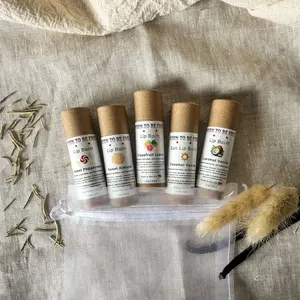 The Balm Bundle – 5 All-Natural Lip Balms with Tallow, Beeswax, Shea & Essential Oils | Plastic-Free, Nourishing Lip Care