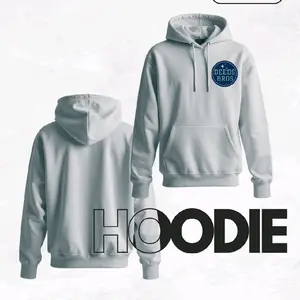 Deedsbros Grey Adult Hoodie Soft Cozy Pullover with Front Pocket Drawstring Hood for Everyday Wear Comfortable Casual Wear