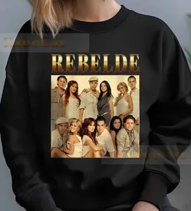Limited Retro Rebelde Sweatshirt, Unisex Classic Vintage Hoodie Gift For Kids, Women And Man