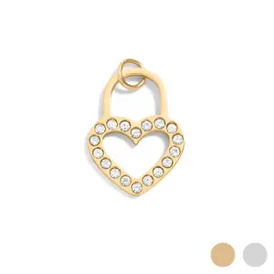 Pacific Padlock Heart-Shaped Lock Charm