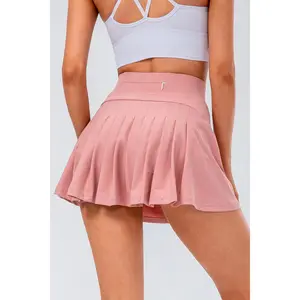 High Waist Pleated Active Skirt
