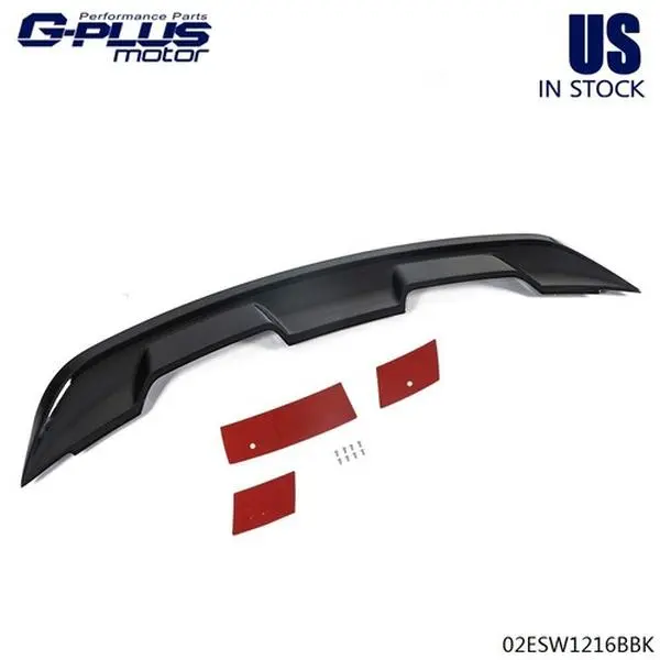 MOTOR GPLUS Rear Trunk Lip Spoiler Wing, GT500 Style, Fit For 2015-2021 Ford Mustang 2-Door Coupe Auto Replacement Body Part