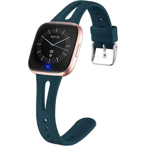 Compatible for  Versa Bands for Women Men Versa 2 Bands Slate Blue Small