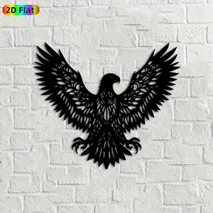 1pc Eagle Metal Wall Art,Eagle Statue Mural, Ideal Gift for New Year, Christmas, Bird Decor Enthusiasts, Weather-Resistant Metal Wall Decor Wall Sculptures, Perfect for Outdoor Wall & Garden Fence, Ideal for Bird Watching Enthusiasts