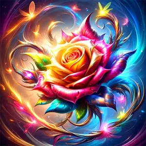 Rose New Product Diamond Painting Kit Square Round Diamond 5D DIY Mosaic Flower Handmade Art Adult Exquisite Gift Home Decor
