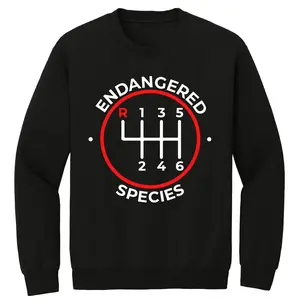 Endangered Species Crewneck Sweatshirt Hand Wash Only Statement Piece