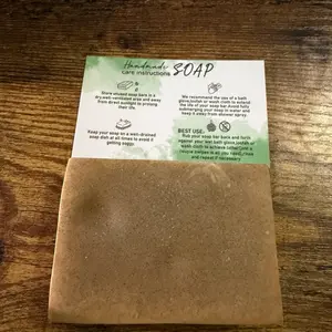 Handcrafted Teakwood Soap, Warm Woodsy Scent Natural Bar Soap for Daily Cleansing