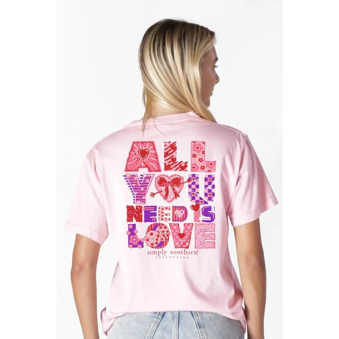 Simply Southern Xoxo Love Rosy T-Shirt