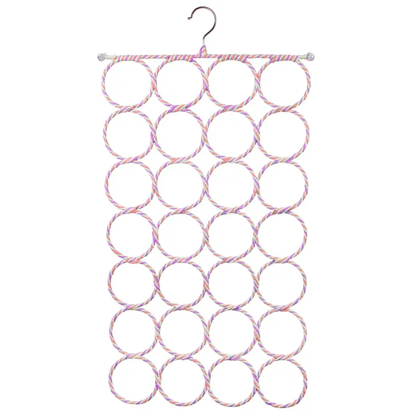 Durable Paper Rope Parrot Climbing Net with 28 Circles, Bird Cage Perches & Swing Toy, Easy Installation for Lovebirds - Boredom Relief, Physical Activity Stimulation