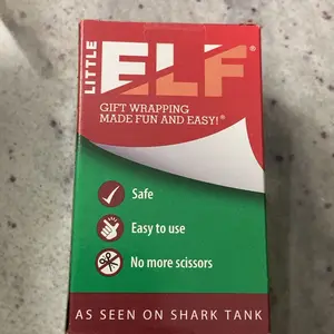 Product Review of Little Elf Gift Wrap Cutting Tool (2-Pack) - As Seen on Shark Tank - Easy and Safe Wrapping Paper Cutting Tool from T**