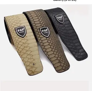 Adjustable Guitar Strap Embossed Leather Acoustic Electric Bass Guitar Strap USA