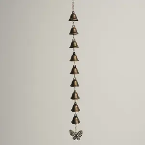 Vintage Witch Metal Bell, Christmas Metal Bell, Home Garden Wall Hanging Iron Art, Door Handle Window Sill Decoration, Room Decoration Ornaments