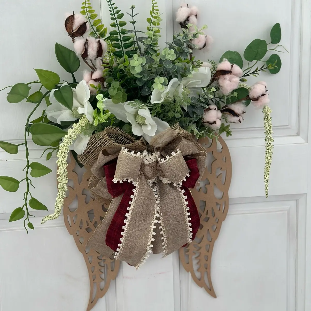 Angel Wing Wreath Decor Hanging